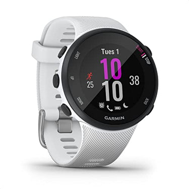 Garmin Forerunner 45S – GPS running watch in a slim design with extensive running features, training plans, and wrist-based heart rate monitoring, for slim wrists, white (refurbished) on sale